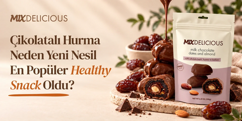 Çikolatalı hurma ve bademli çikolatalı hurma – Mix Delicious